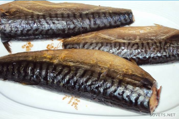 Saltet makrell med flytende røyk