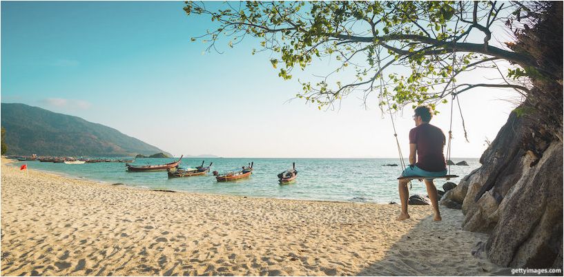 stranden i Thailand