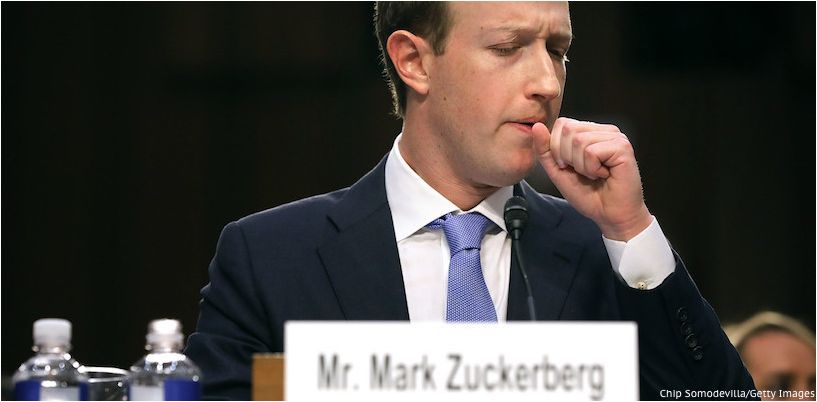 Mark Zuckerberg under en rettsmøte