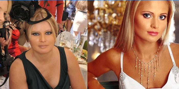 Dana Borisova før og etter å ha gått ned i vekt