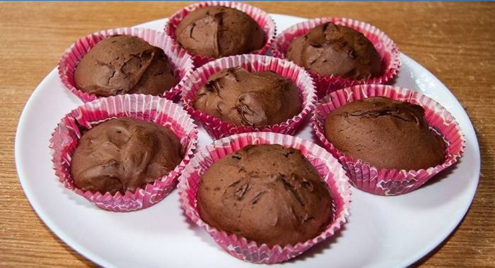 Hjemmelagde muffins sjokolade