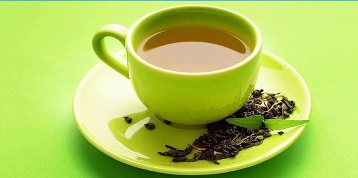 Kopp grønn te