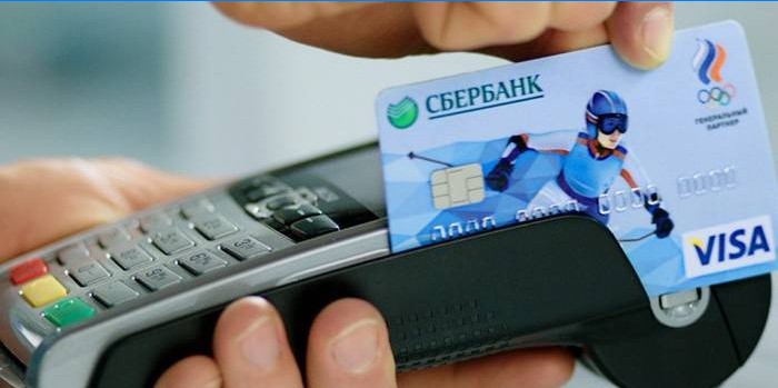 Betaling for varer med Sberbank-kort