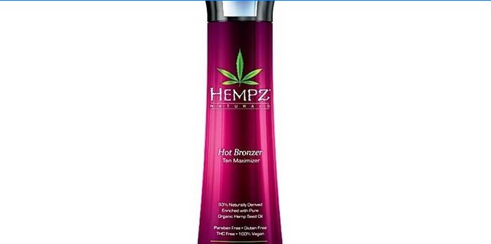 Hempz Naturals Hot Bronzer Soling Tanning Cream