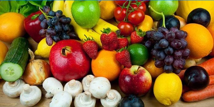 Frukt, grønnsaker og sopp