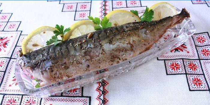 Bakt makrell med sitron