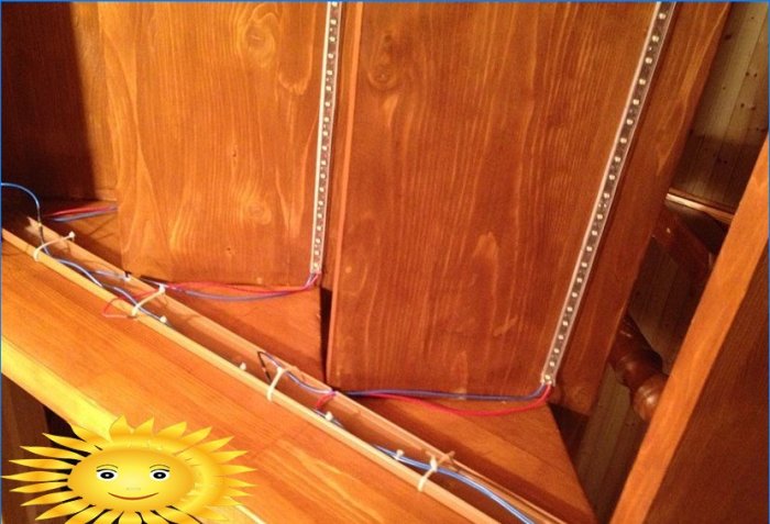 Belysning trapper i huset: hvordan lage automatisk belysning av trinn