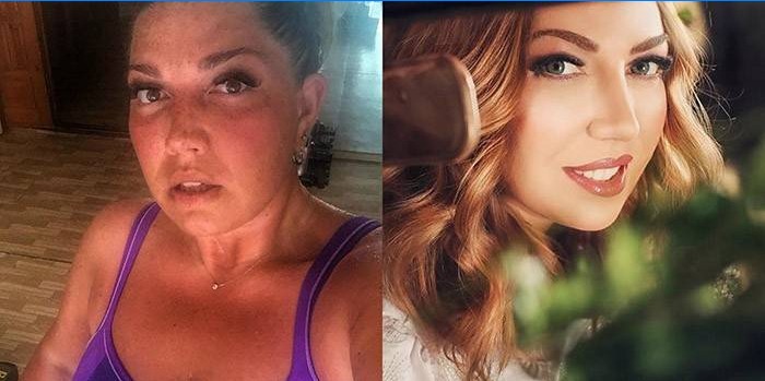 Bilder før og etter å ha gått ned i vekt Ekaterina Skulkina