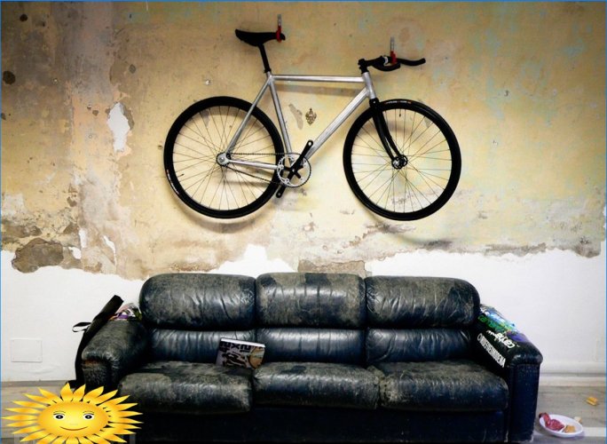 Hvordan lagre sykkel og annet sportsutstyr i en leilighet