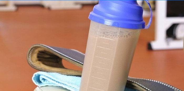 Protein Shake i treningsglass