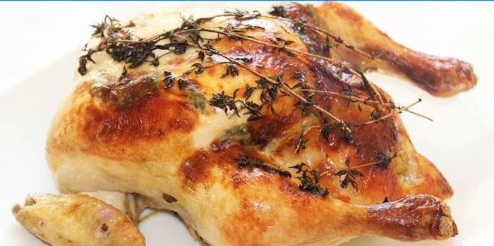 Bakt kylling med provençalske urter