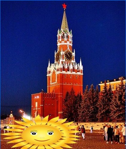 Spasskaya-tårnet i Moskva-kreml