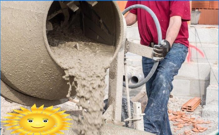 Hvordan lage god betong med egne hender
