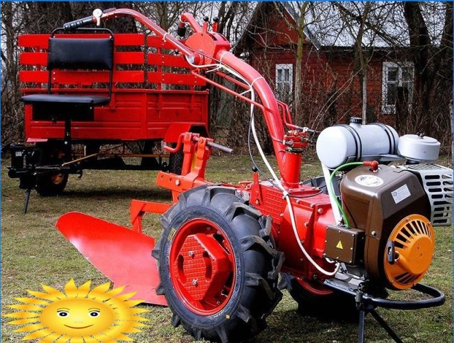 Hvordan velge en walk-bak traktor og vedlegg til den