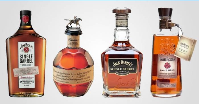 Bourbon av forskjellige merker