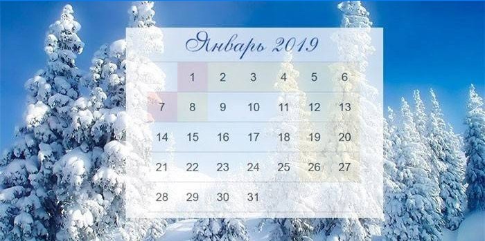 Januar-kalender