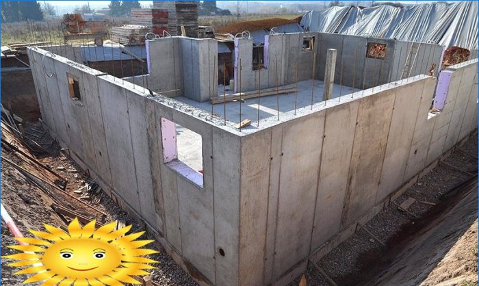 Produksjon av monolitiske betongkonstruksjoner ved hjelp av lavtemperaturhydraulisk ramme
