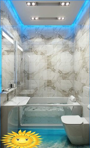 Design og dekorasjon av det kombinerte badet: 20 fotoideer