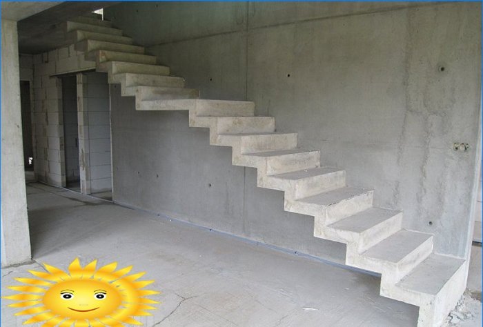 Diyberegning, installasjon, helling og etterbehandling av betongtrapper