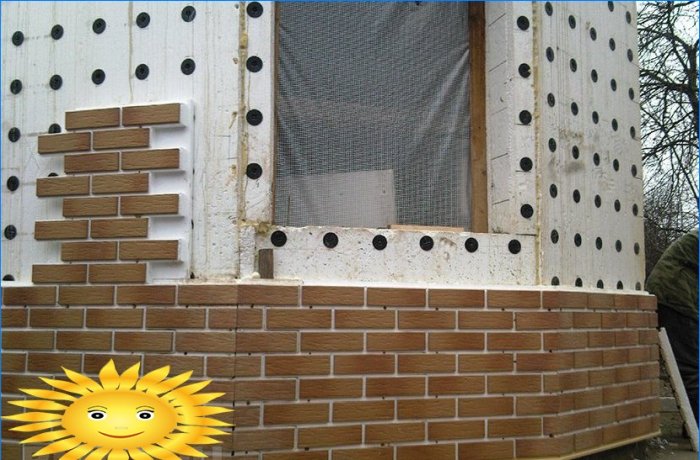 Fasade termiske paneler med klinkerfliser