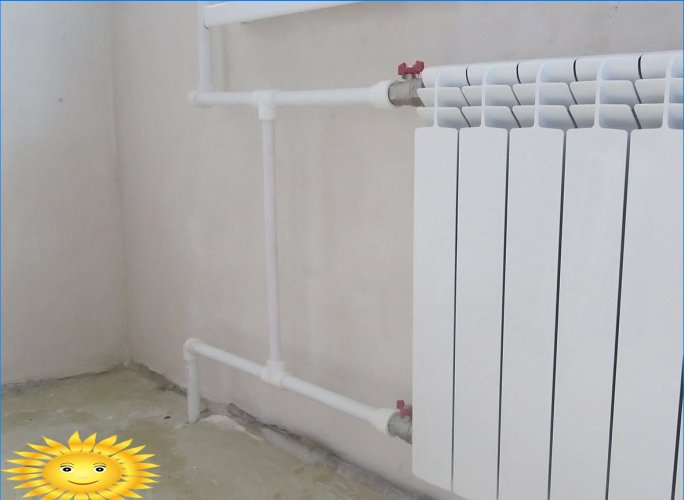 Funksjoner ved installasjon og utskifting av varme radiatorer i nybygg