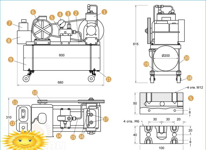 Hvordan lage en luftkompressor med egne hender: designalternativer