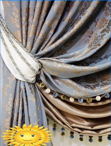 Moderne ideer for dekorering av gardiner