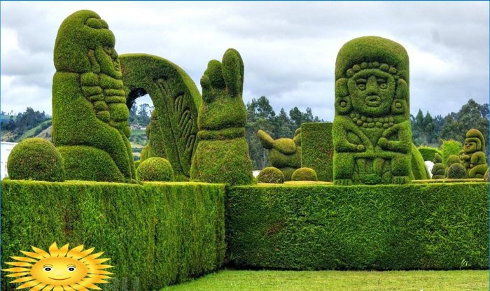 Topiary - skulpturer fra busker og trær