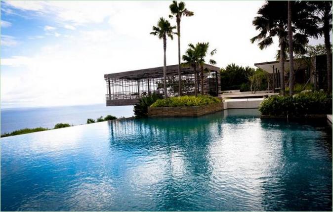 Panoramisk svømmebasseng På Bali