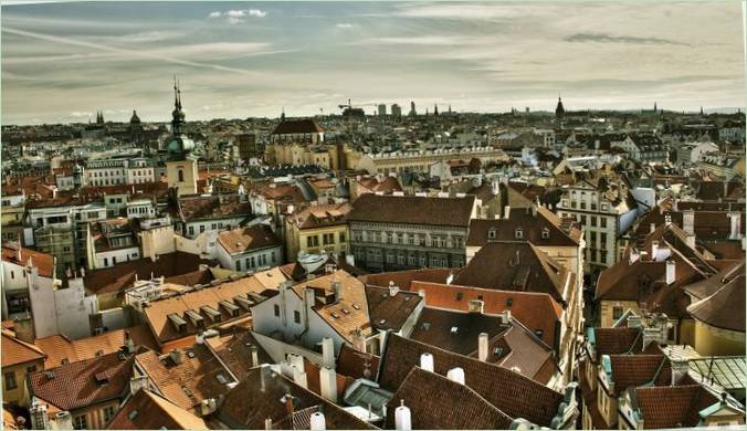 Utsikt Over Byen Praha