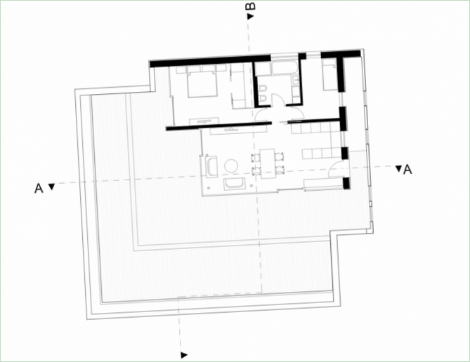 Første etasje plan diagram