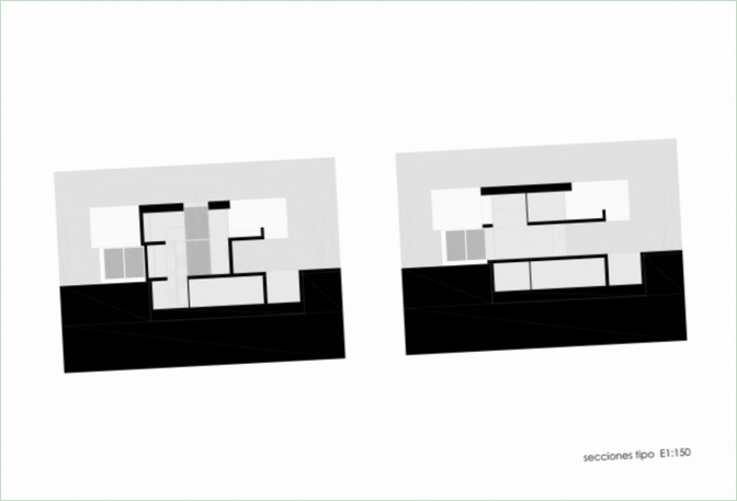Plan diagram av hus I Valencia