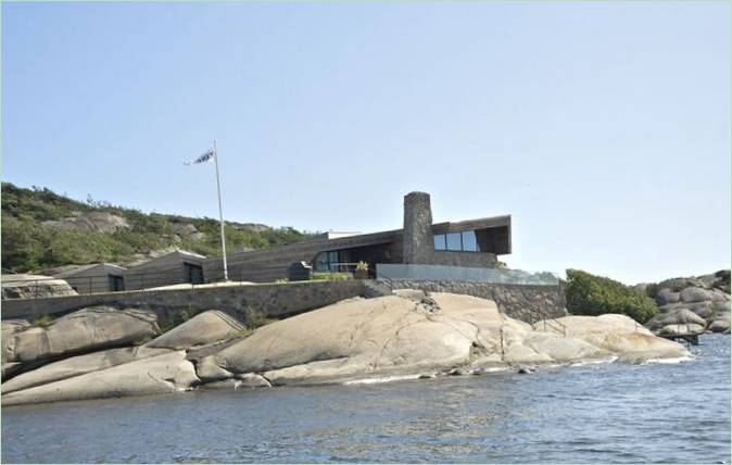 Ketny hus På klippene Vestfold, Norge