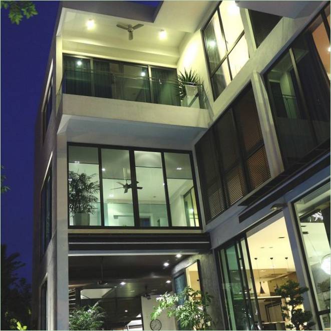 Fasaden til et privat hus Jalan Tualang Bungalow