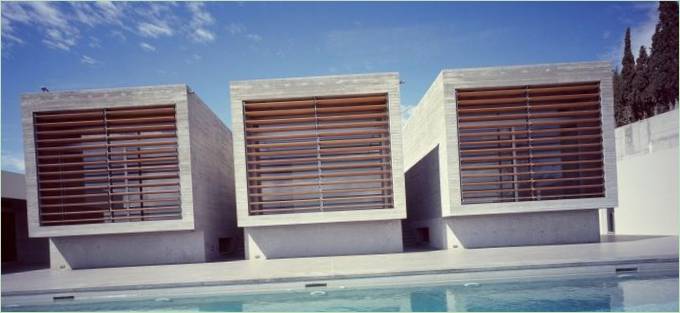 Luksus svømmebasseng av et privat hus