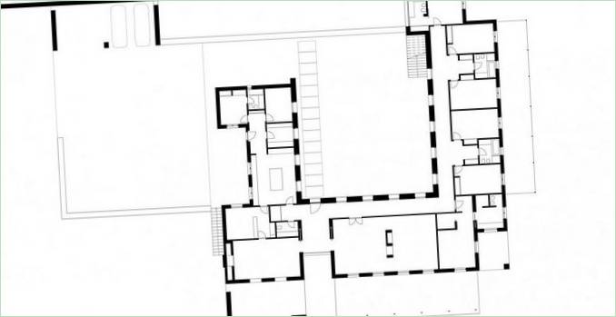 Plan diagram av et privat hus Vila Boim