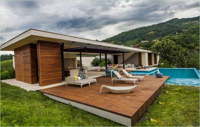 Basseng terrasse På Casa 7A herregård I Colombia