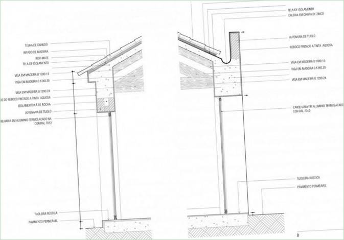 Plan diagram av et privat hus Vila Boim
