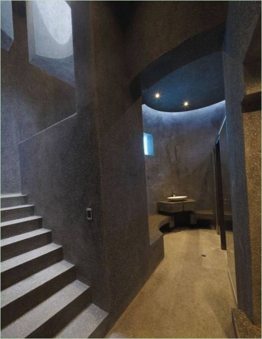 Interiør av et privat hus La Planicie i futuristisk stil, Peru