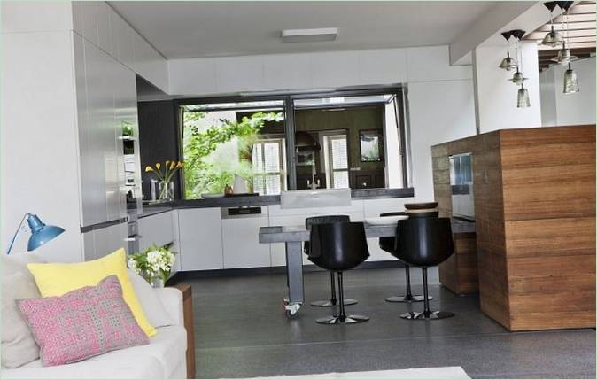 Kjøkken interiør i et hus på landet I Australia