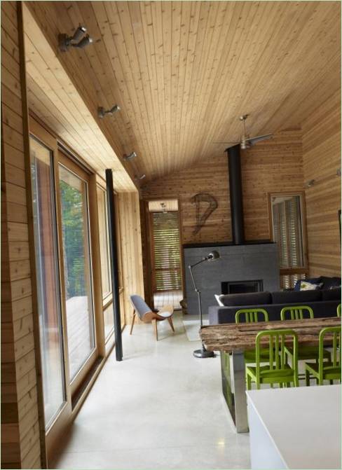 Cedar hytte i villmarken Fra Supercul, Ontario