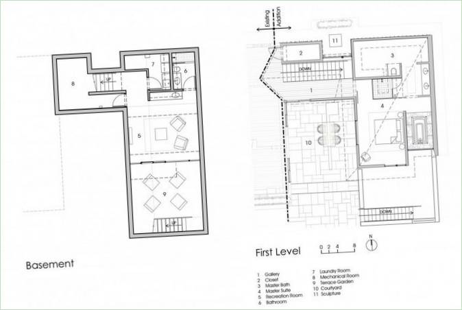 med House Of Brahler Residence med moderne interiør og layout I Ohio, USA
