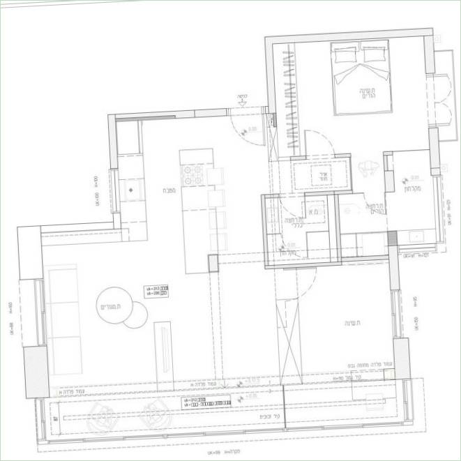 Plan diagram av et privat hus