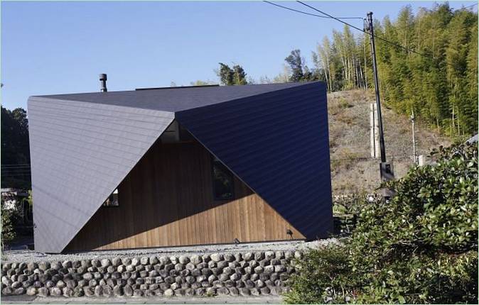 Utsiden Av Origami Huset I Japan