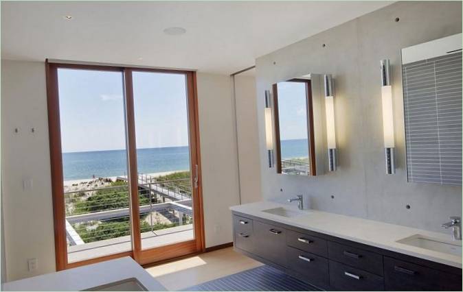 Interiøret på badet I Hamptons beach house I USA
