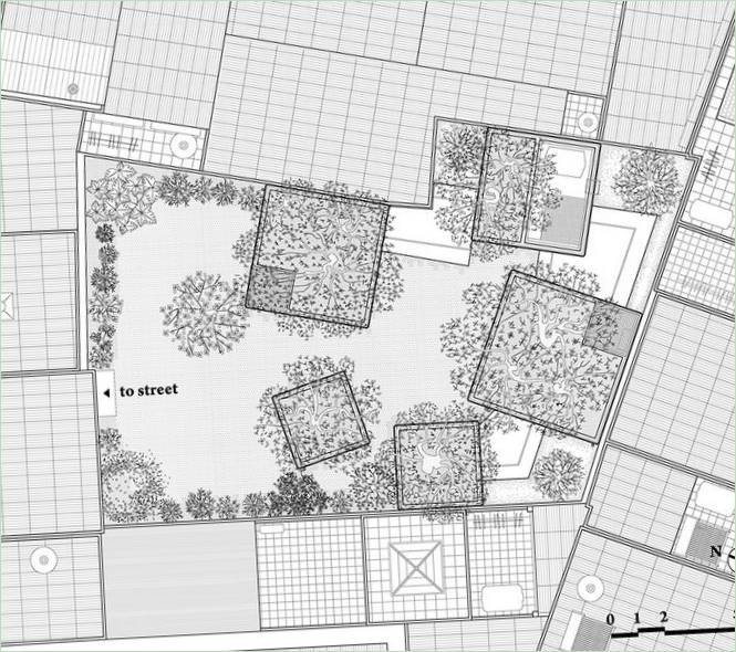 Hus for Trær layout plan av Vo Trong Nghia Arkitekter