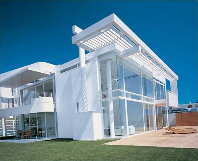 Hvit Villa California Beach House Av Richard Meier Og Michael Palladino-California, USA
