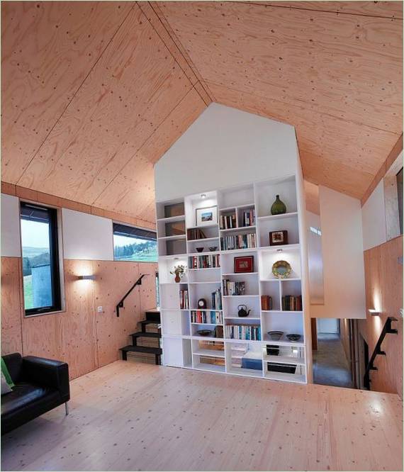 Interiørdesign av stuen til et landsted