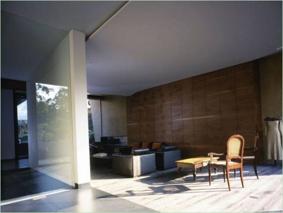 Interiør i stuen Til Alpes residence I Mexico City