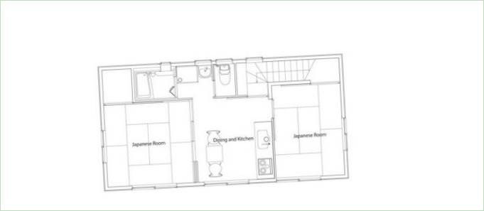 Planlegg diagram over Et privat hus Danchi Hutch